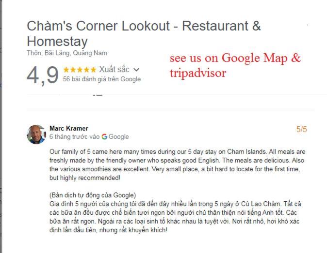 Cham'S Corner Lookout Homestay & Restaurant Tân Hiệ Kültér fotó